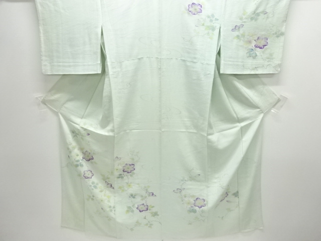 JAPANESE KIMONO / HITOE HOMONGI / FLORAL PLANTS